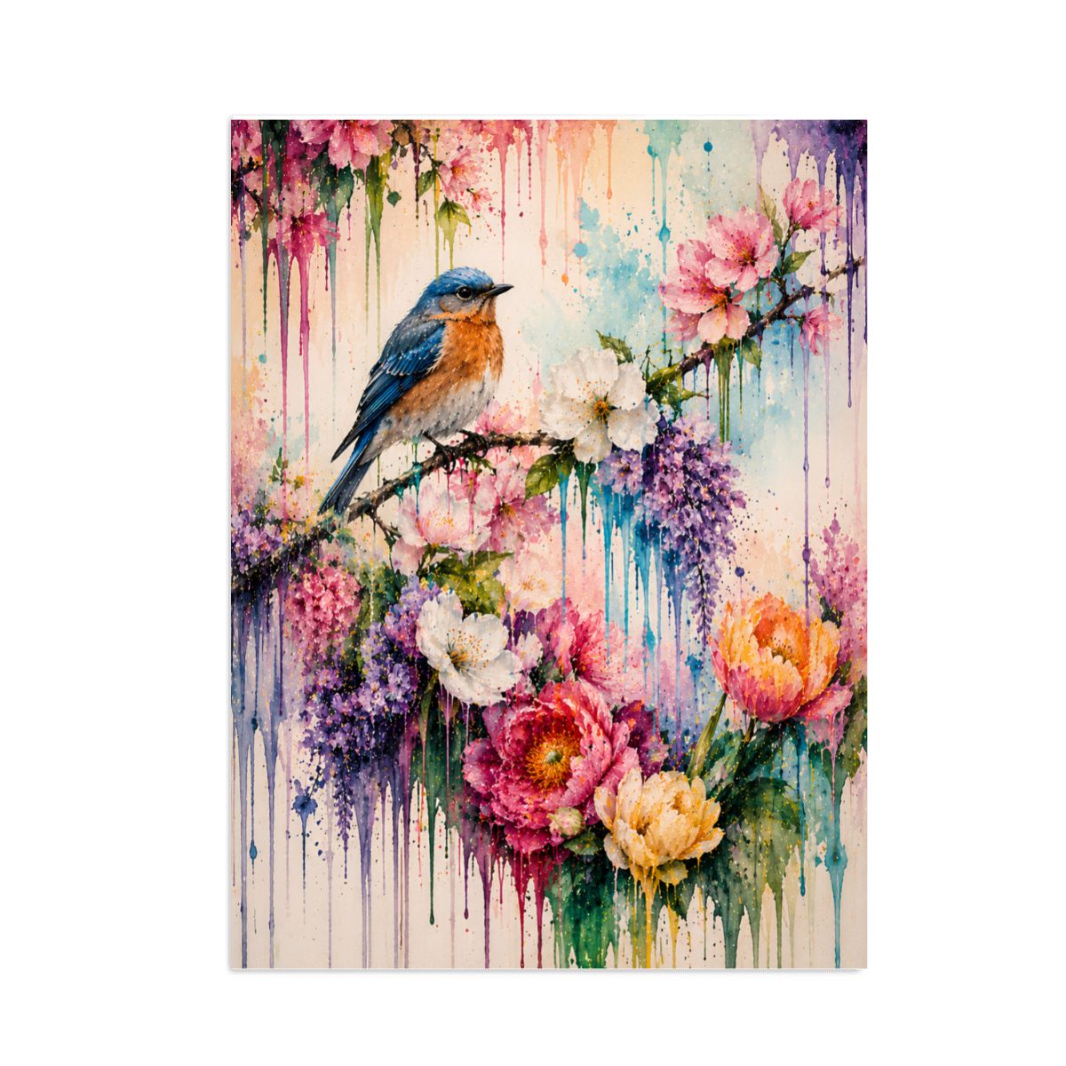 Diamond Art Painting 12x16 Bird Floral