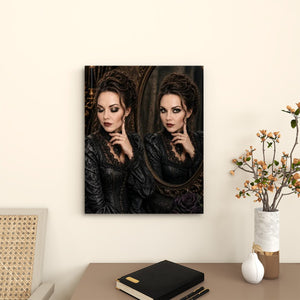 Canvas Prints Wall Art Gothic VIctorian Woman Mirror Halloween