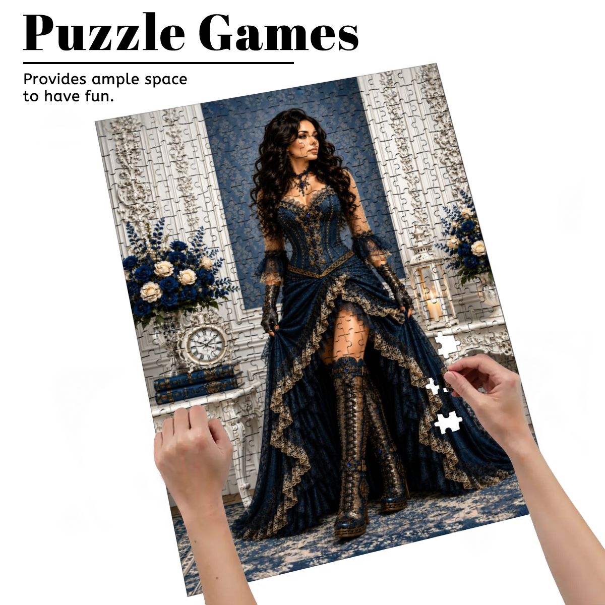 Wooden Jigsaw Puzzles 500 pcs Steampunk Woman