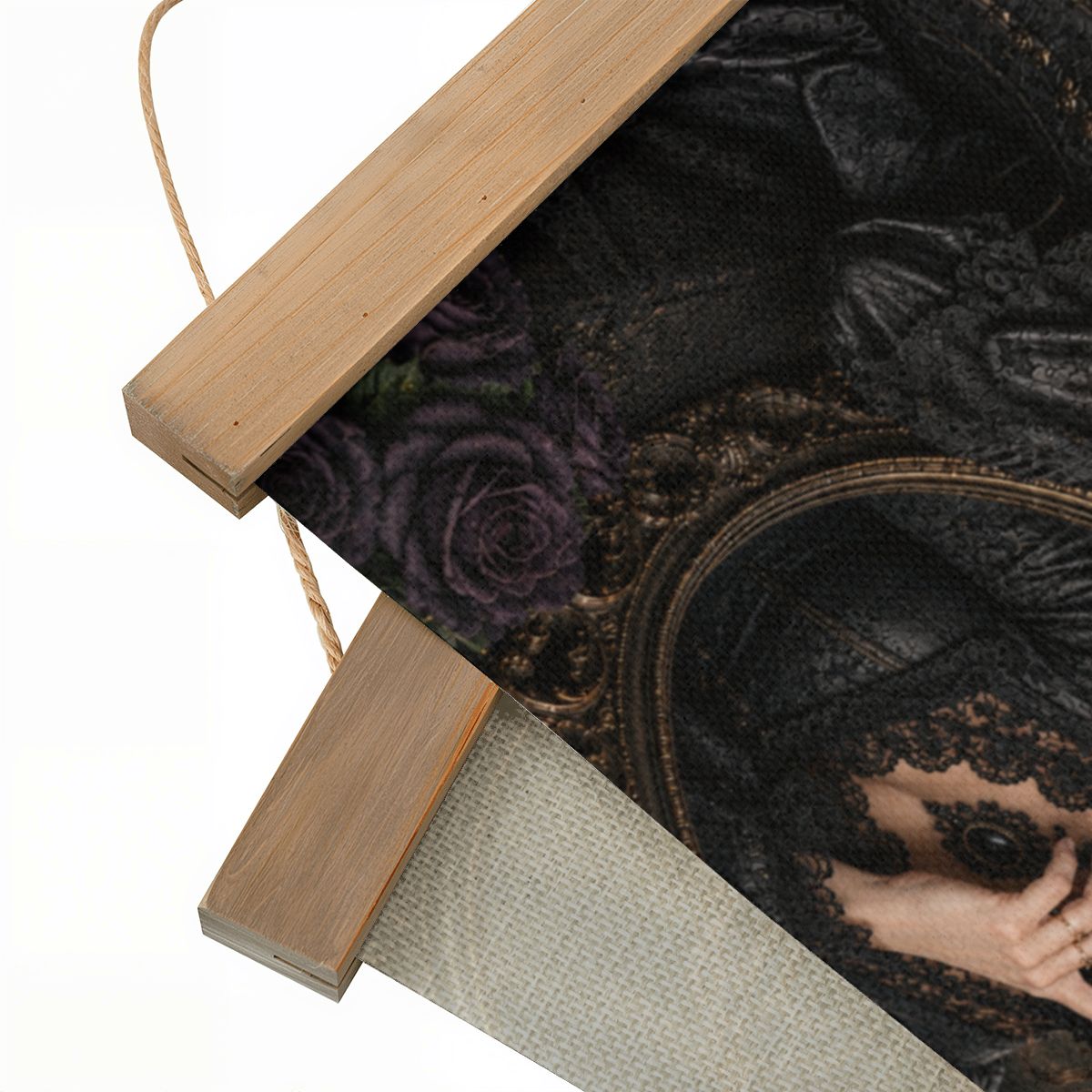 Linen Canvas Wall Art Mirror Mirror