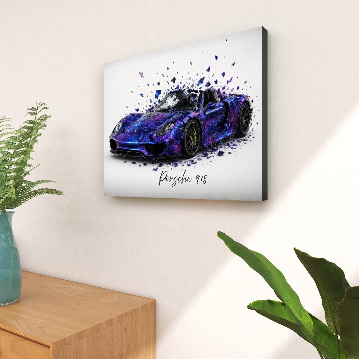 Canvas Prints Wall Art Porsche 918 Shattered