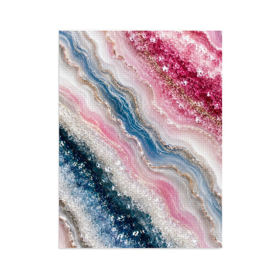 Diamond Art Painting 12x16 Geode Pink