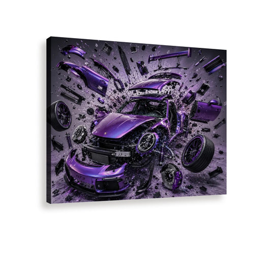 Canvas Prints Wall Art Porsche Purple Pearlescent