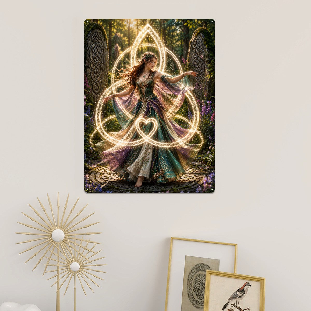 Tin Sign Metal Sign Decor Celtic Fairy