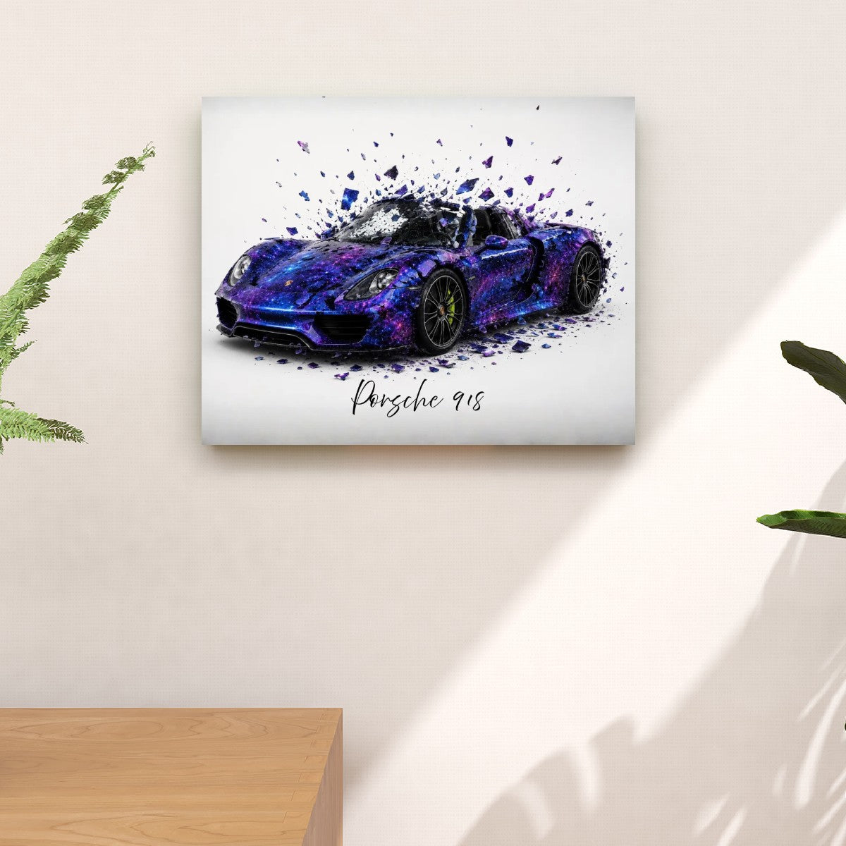 Canvas Prints Wall Art Porsche 918 Shattered