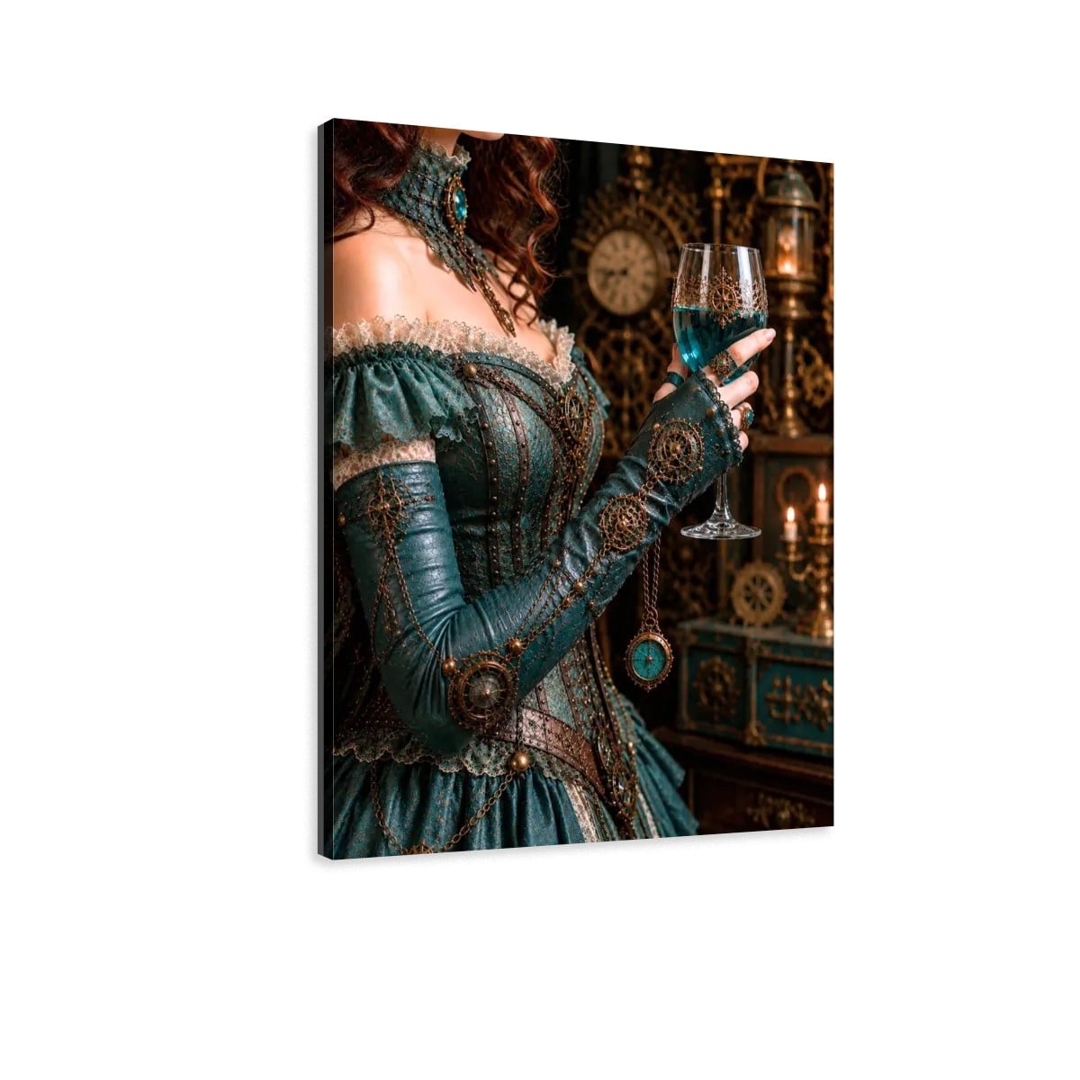 Canvas Prints Wall Art  Steampunk Wine