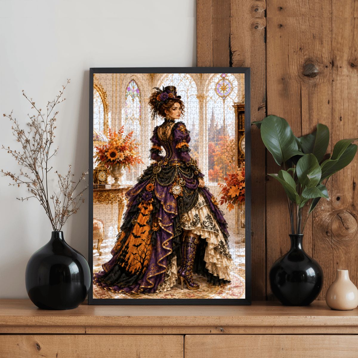 Wooden Jigsaw Puzzles 1000 pcs Halloween Steampunk Victorian Woman