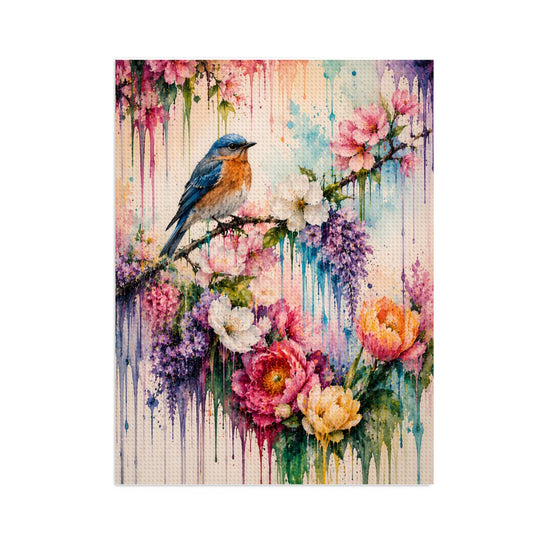 Diamond Art Painting 12x16 Bird Floral