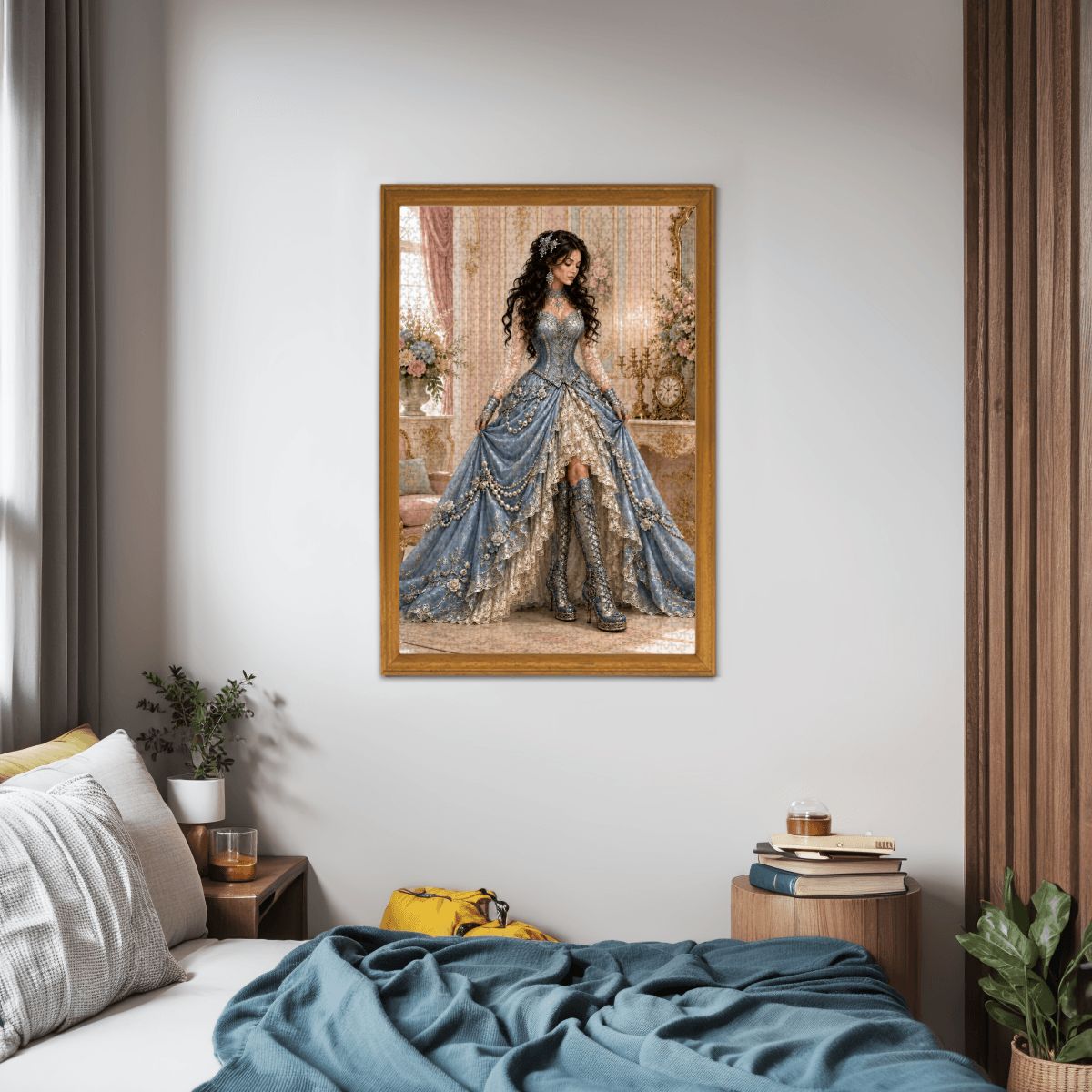 Wooden Jigsaw Puzzles 1000 pcs Steampunk Victorian Woman Light Blue