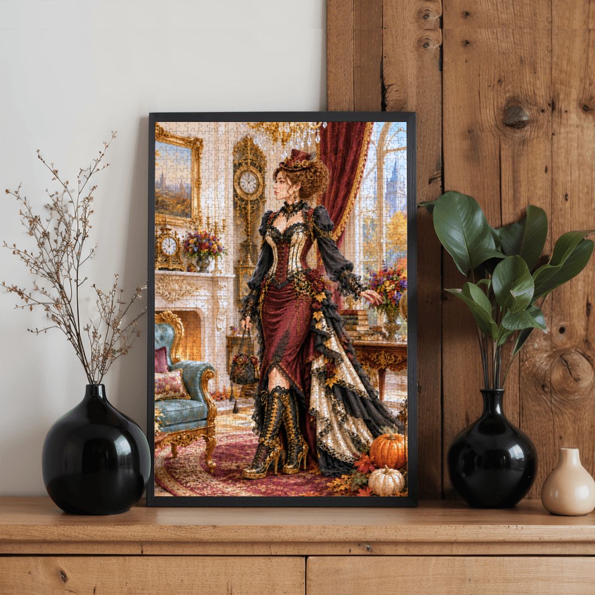Wooden Jigsaw Puzzles 1000 pcs Fall Steampunk Victorian Woman