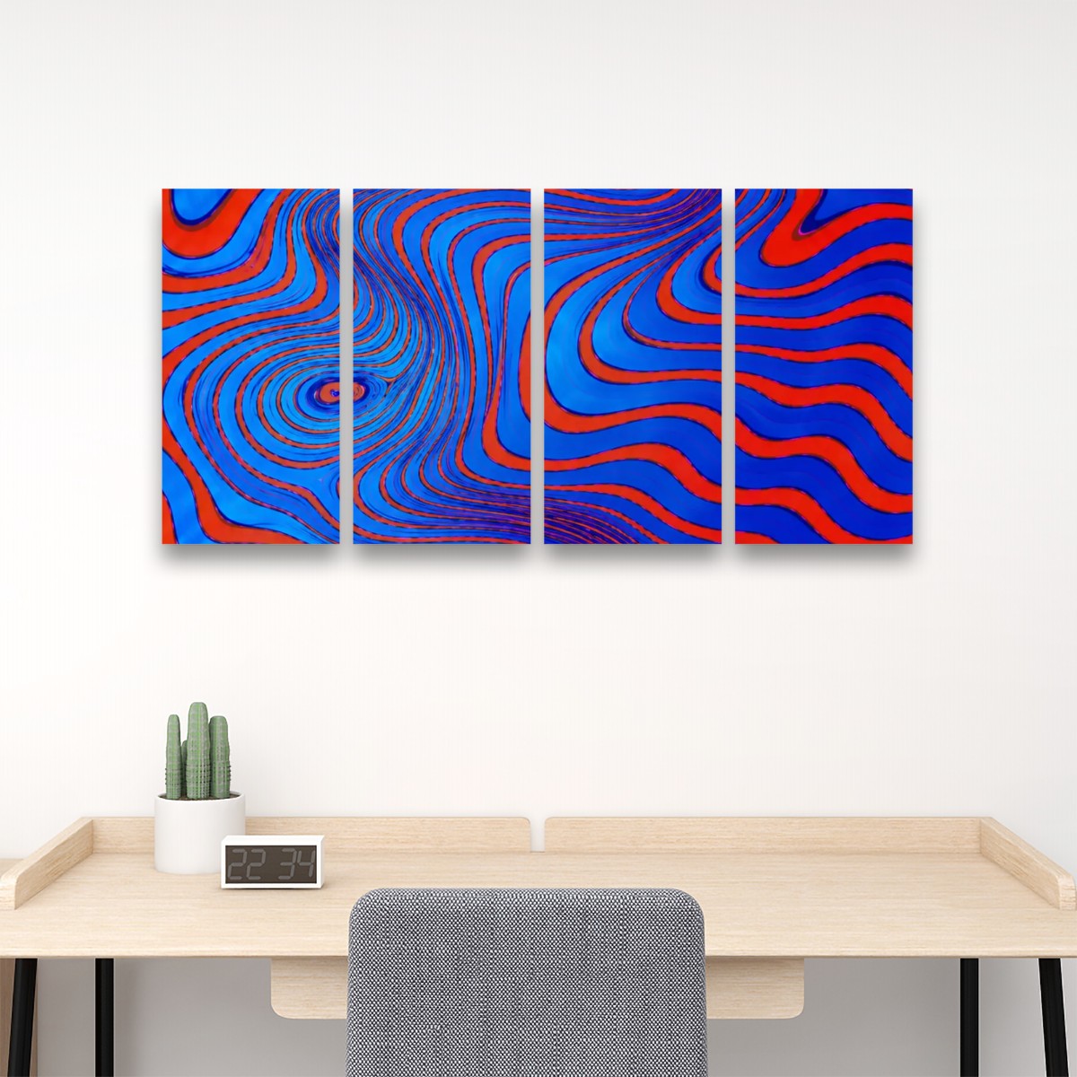 4 Panels Canvas Prints Wall Art Damascus