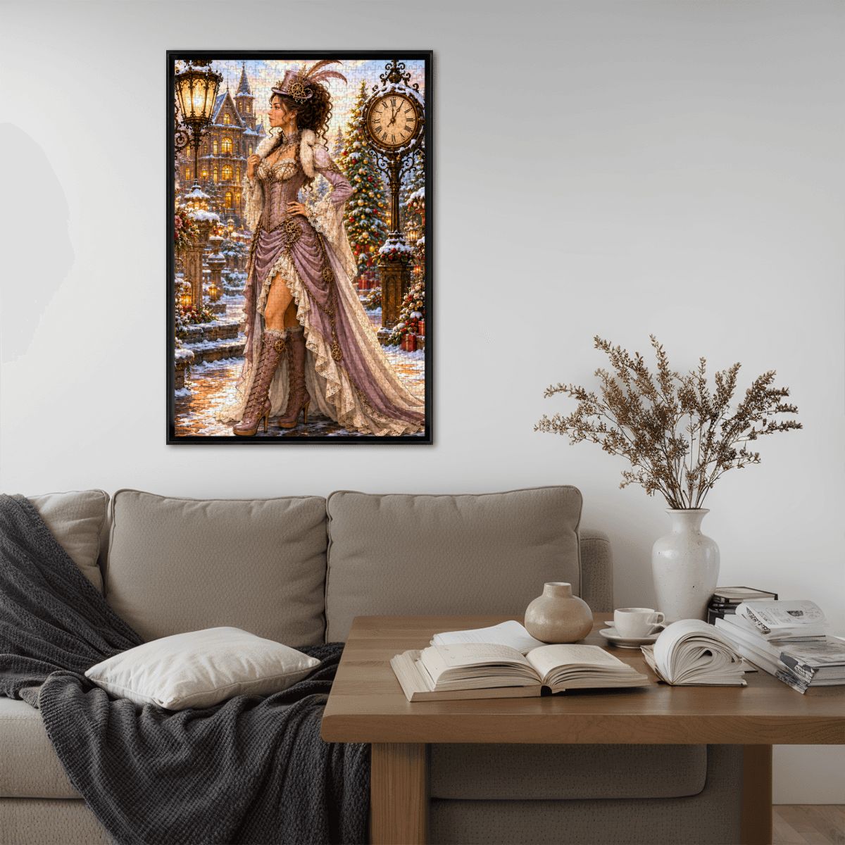 Wooden Jigsaw Puzzles 1000 pcs Steampunk Victorian Woman Lavender