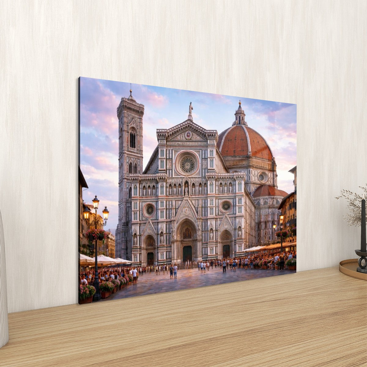 Rectangular Acrylic Wall Art Prints with Hook Basilica di Santa Maria del Fiore Italy
