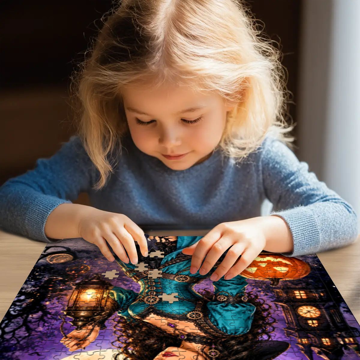 Wooden Jigsaw Puzzles 500 pcs Halloween Witch