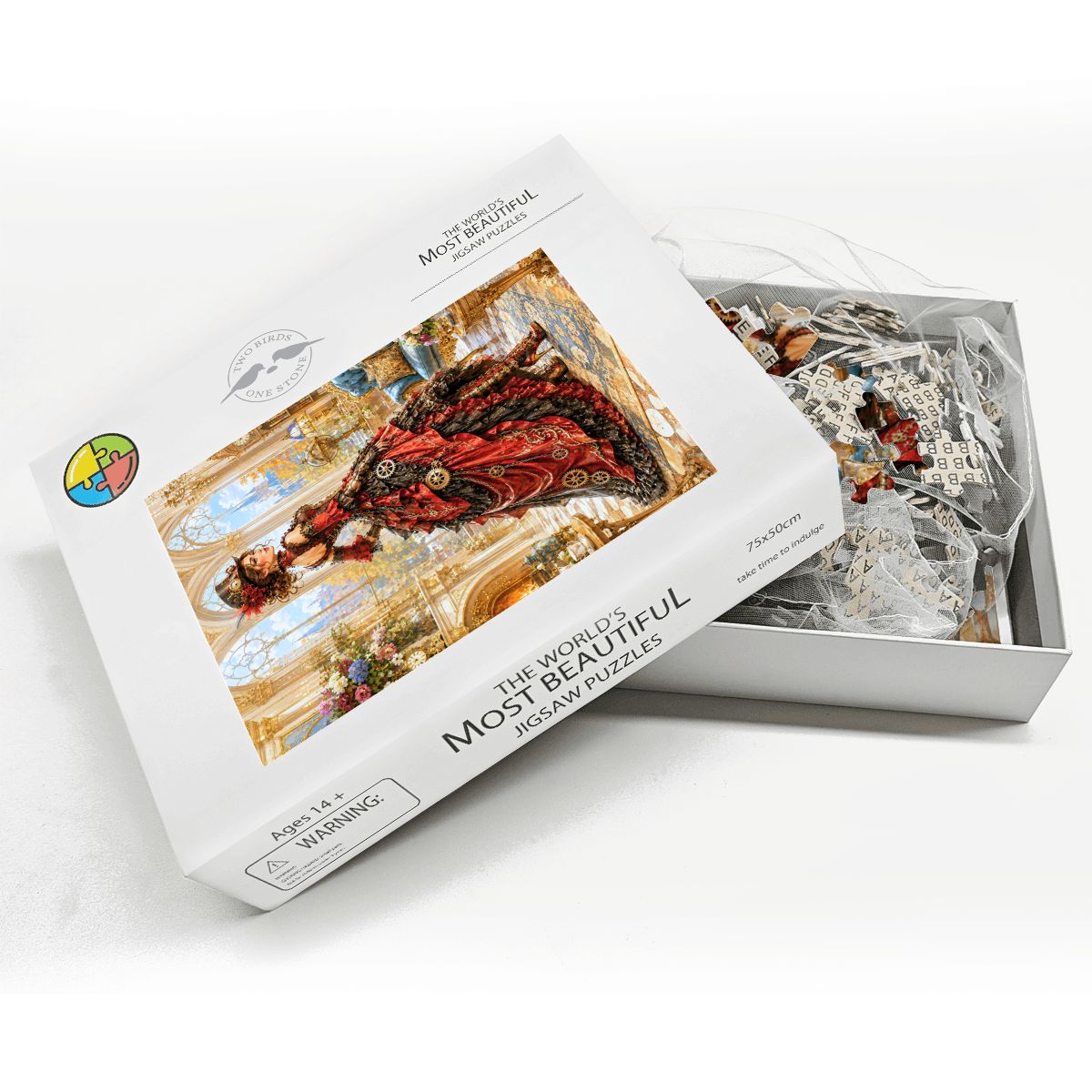 Wooden Jigsaw Puzzles 1000 pcs Steampunk Victorian Woman Red