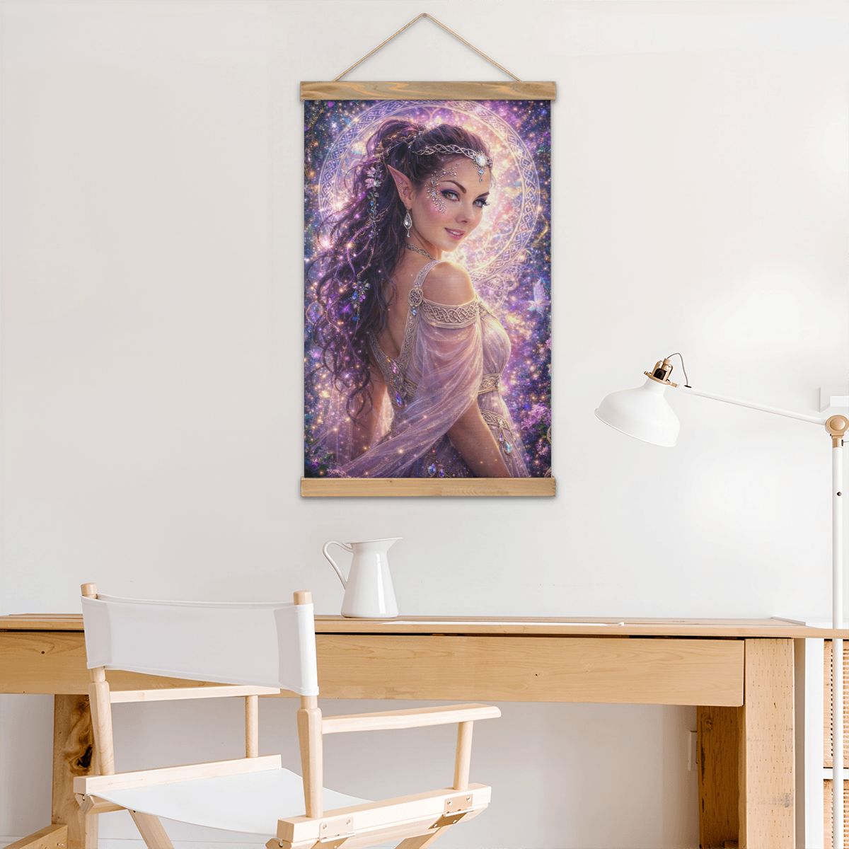 Linen Canvas Wall Art Ethereal Fairy