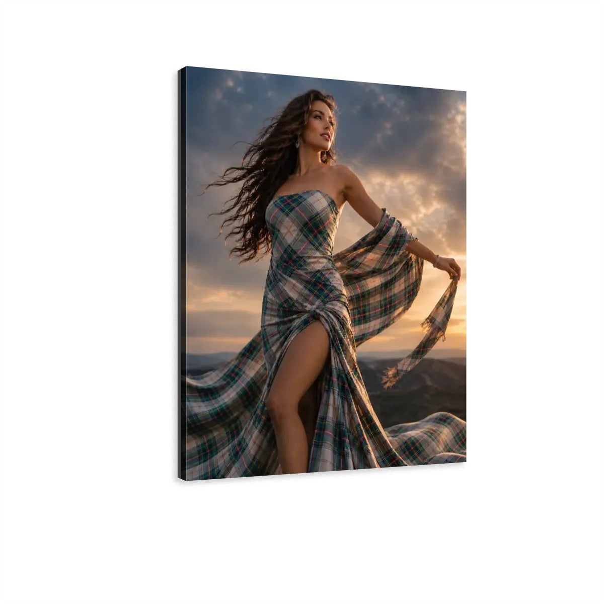 Canvas Prints Wall Art Clan Bruce Tartan in the Wind