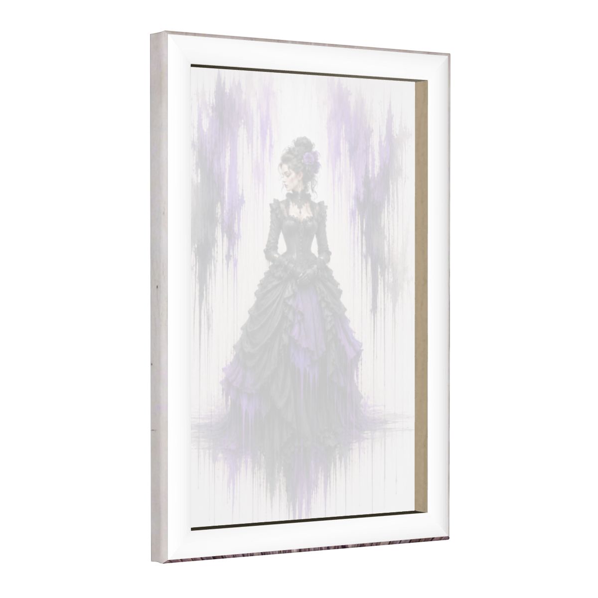 Framed Canvas Painting Victorian Drip Art (Made in USA)