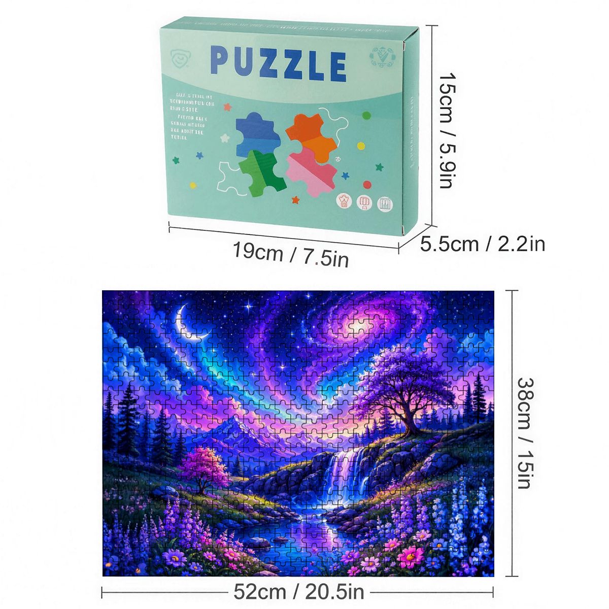 500pcs Wooden Jigsaw Puzzles (Made in USA) Ethereal Night