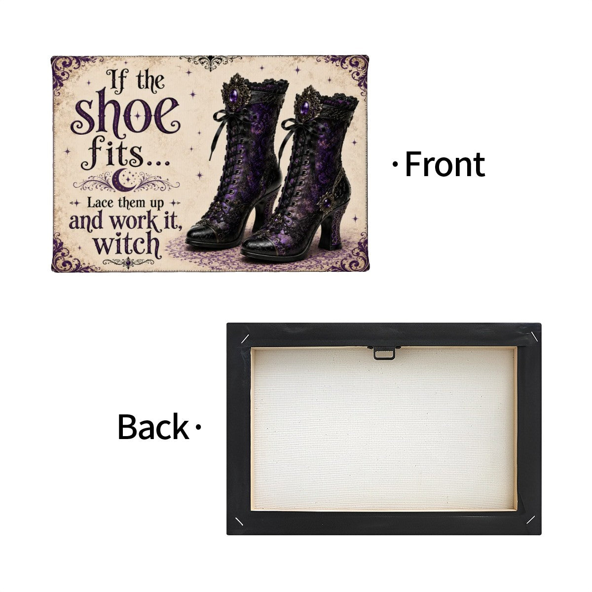 Small Canvas Prints Wall Art Decor Halloween Witch Boots If the Shoe Fits