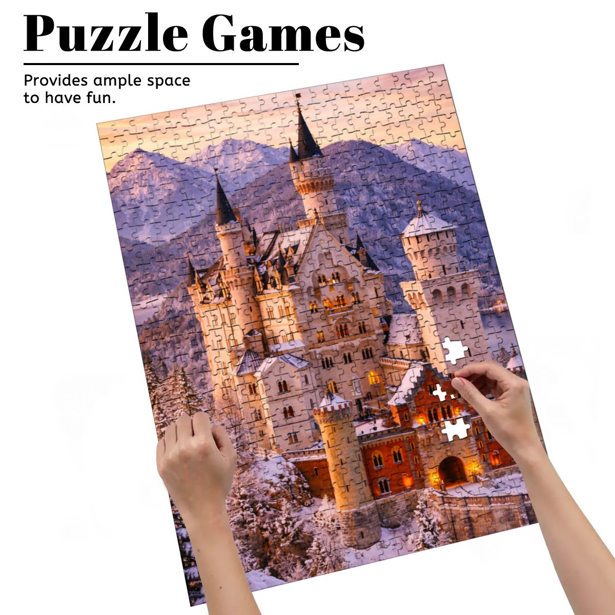 Wooden Jigsaw Puzzles 500 pcs Neuschwanstein Castle Germany