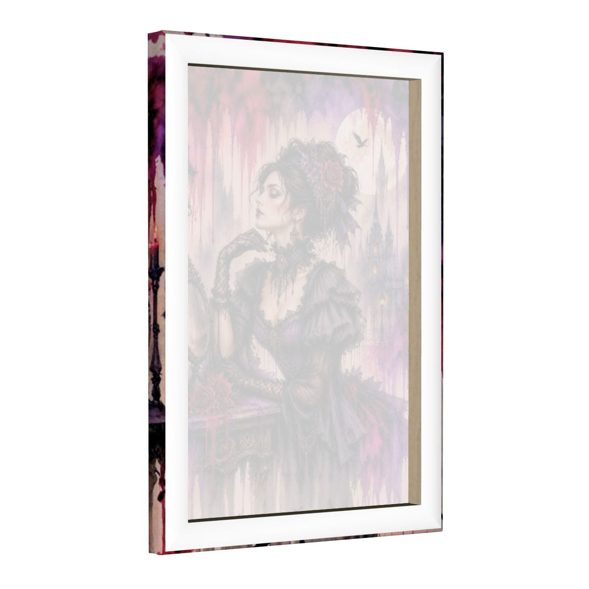 Framed Canvas Painting Gothic Victorian Woman (Made in USA)