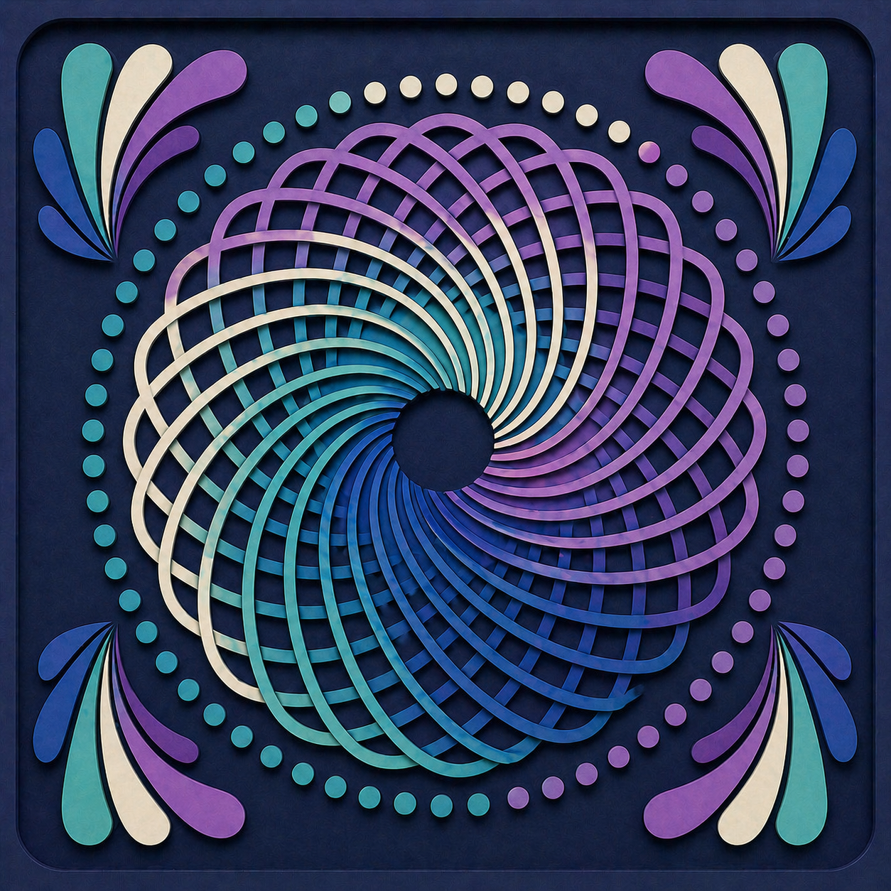 Diamond Painting Kit 16"x16" Spirograph