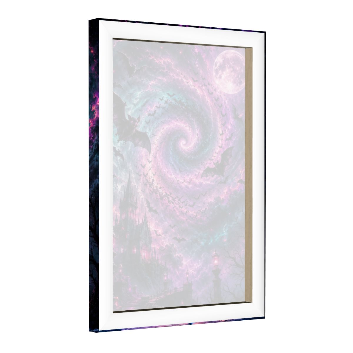 Framed Canvas Painting Halloween Night (Made in USA)
