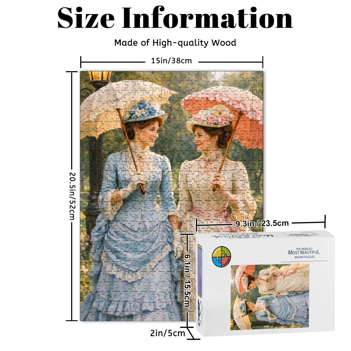 Wooden Jigsaw Puzzles 500 pcs 1800's 1900's Victorian Friends Women
