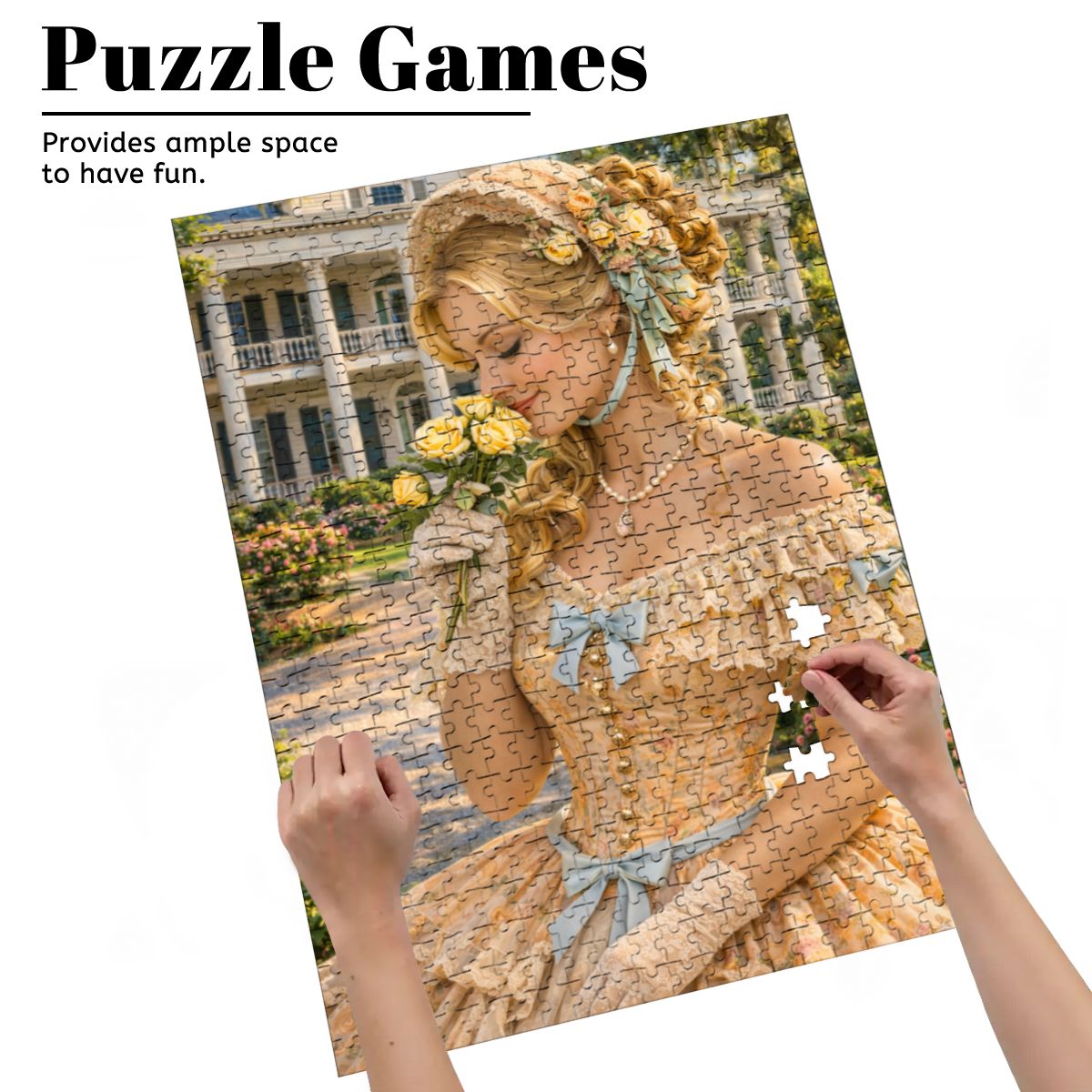 Wooden Jigsaw Puzzles 500 pcs 1800's American Civil War Era Woman