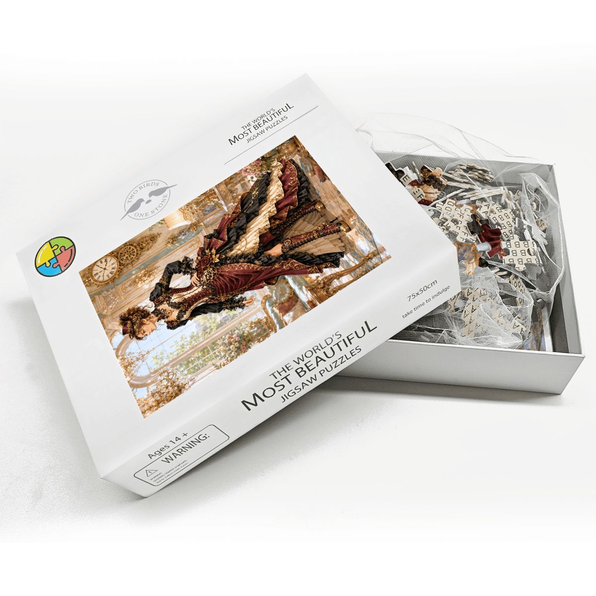 Wooden Jigsaw Puzzles 1000 pcs Steampunk Victorian Woman Fall Red