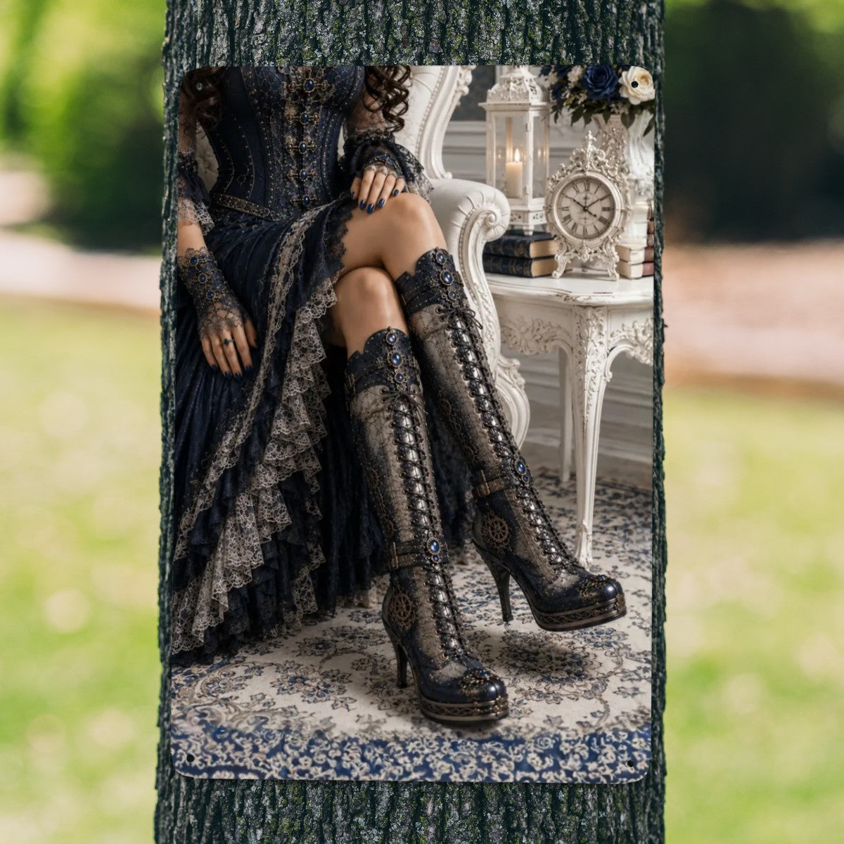 Tin Sign (Made in USA) Steampunk Boots