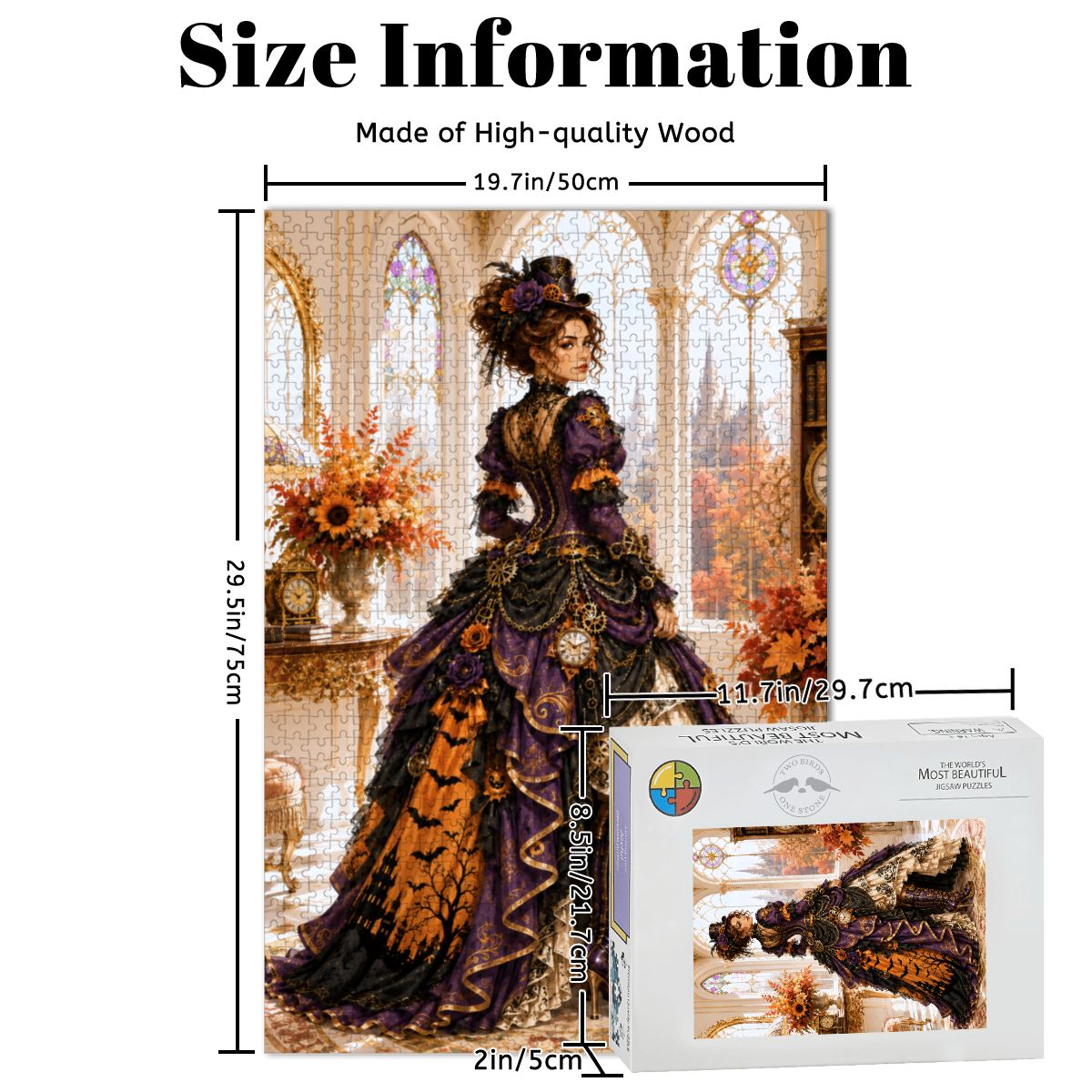 Wooden Jigsaw Puzzles 1000 pcs Halloween Steampunk Victorian Woman