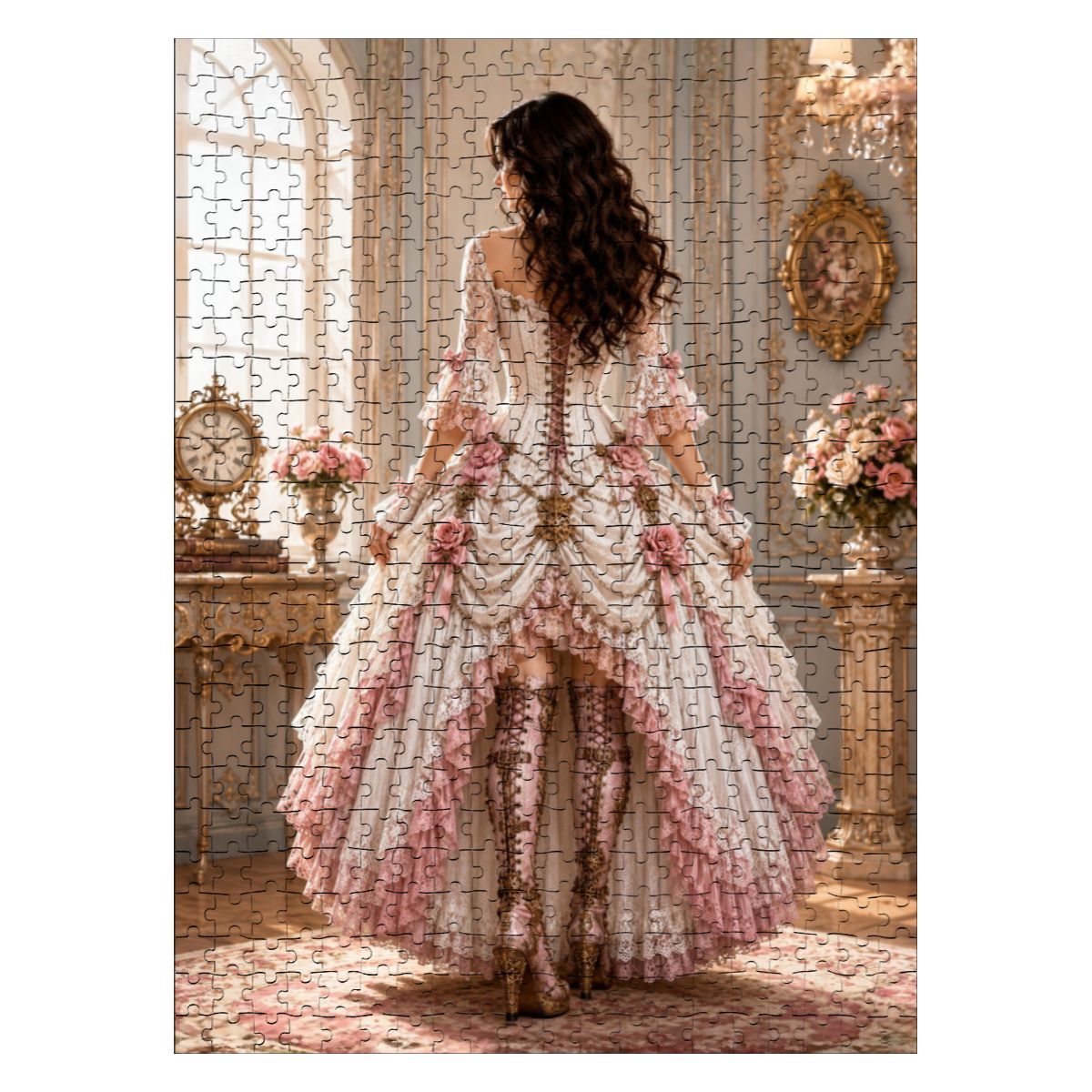 Wooden Jigsaw Puzzles 500 pcs Steampunk Woman