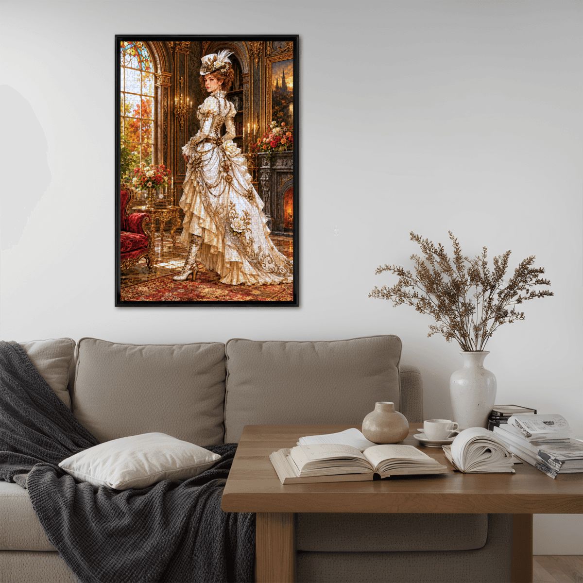 Wooden Jigsaw Puzzles 1000 pcs Steampunk Victorian Woman White
