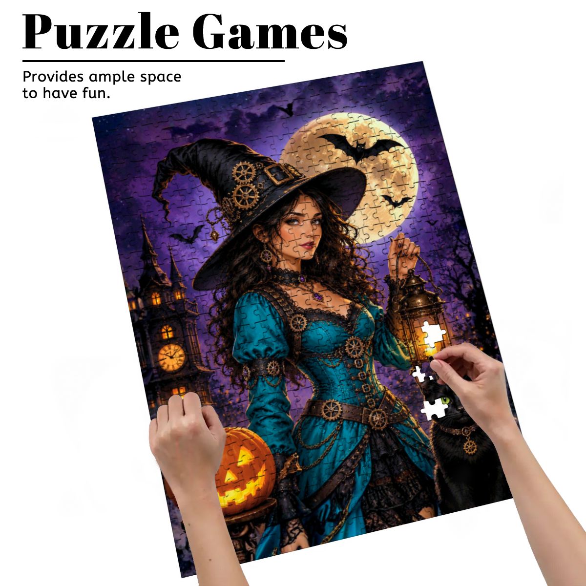 Wooden Jigsaw Puzzles 500 pcs Witch