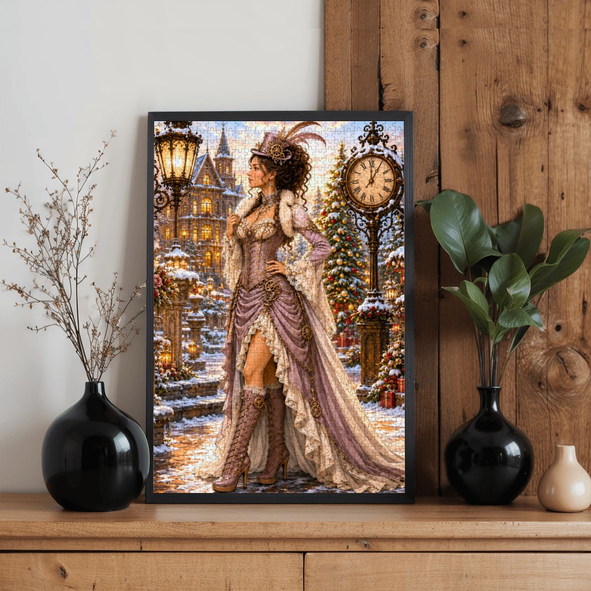 Wooden Jigsaw Puzzles 1000 pcs Steampunk Victorian Woman Lavender