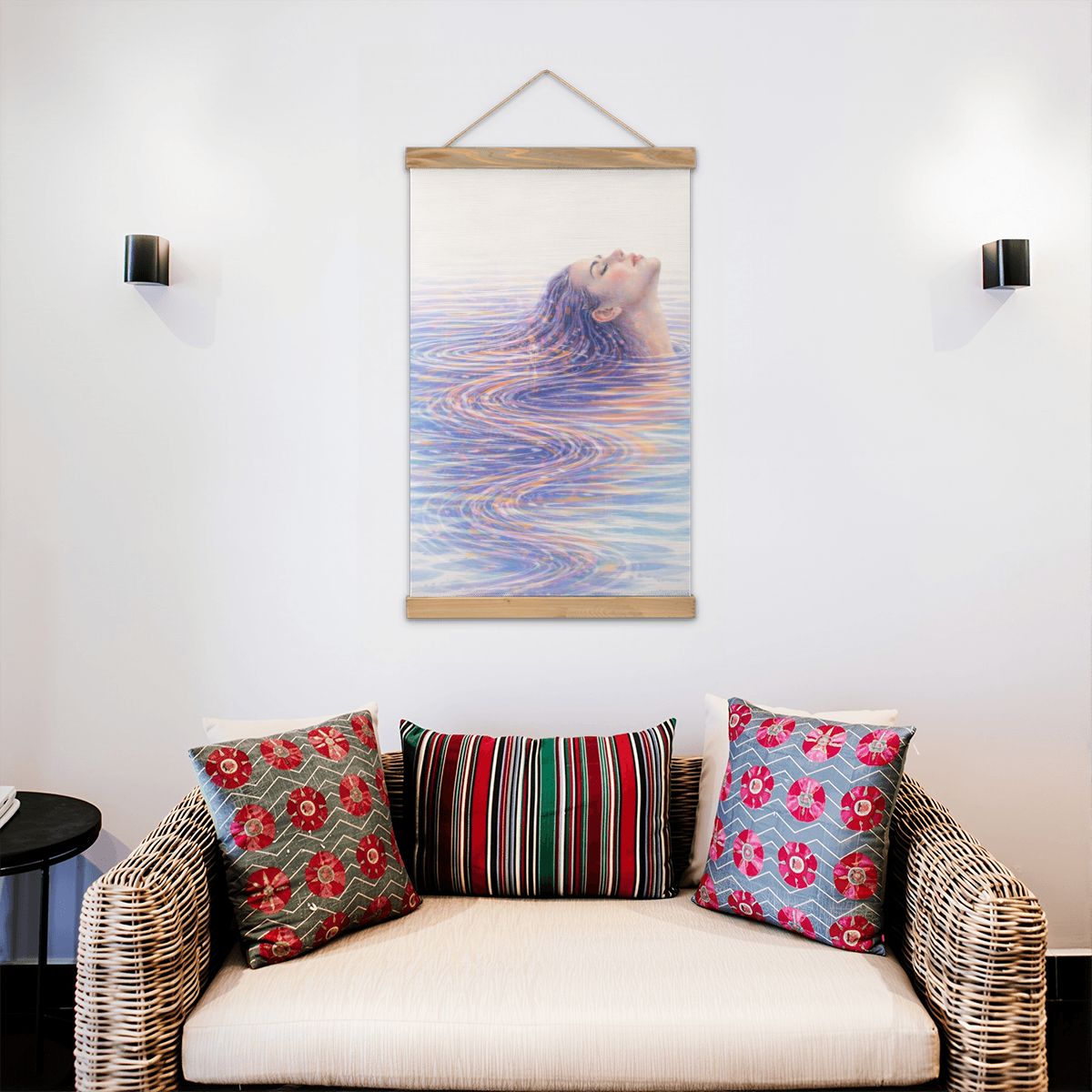 Linen Canvas Wall Art Ripples
