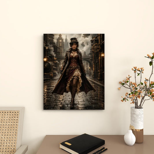 Canvas Prints Wall Art Steampunk Woman