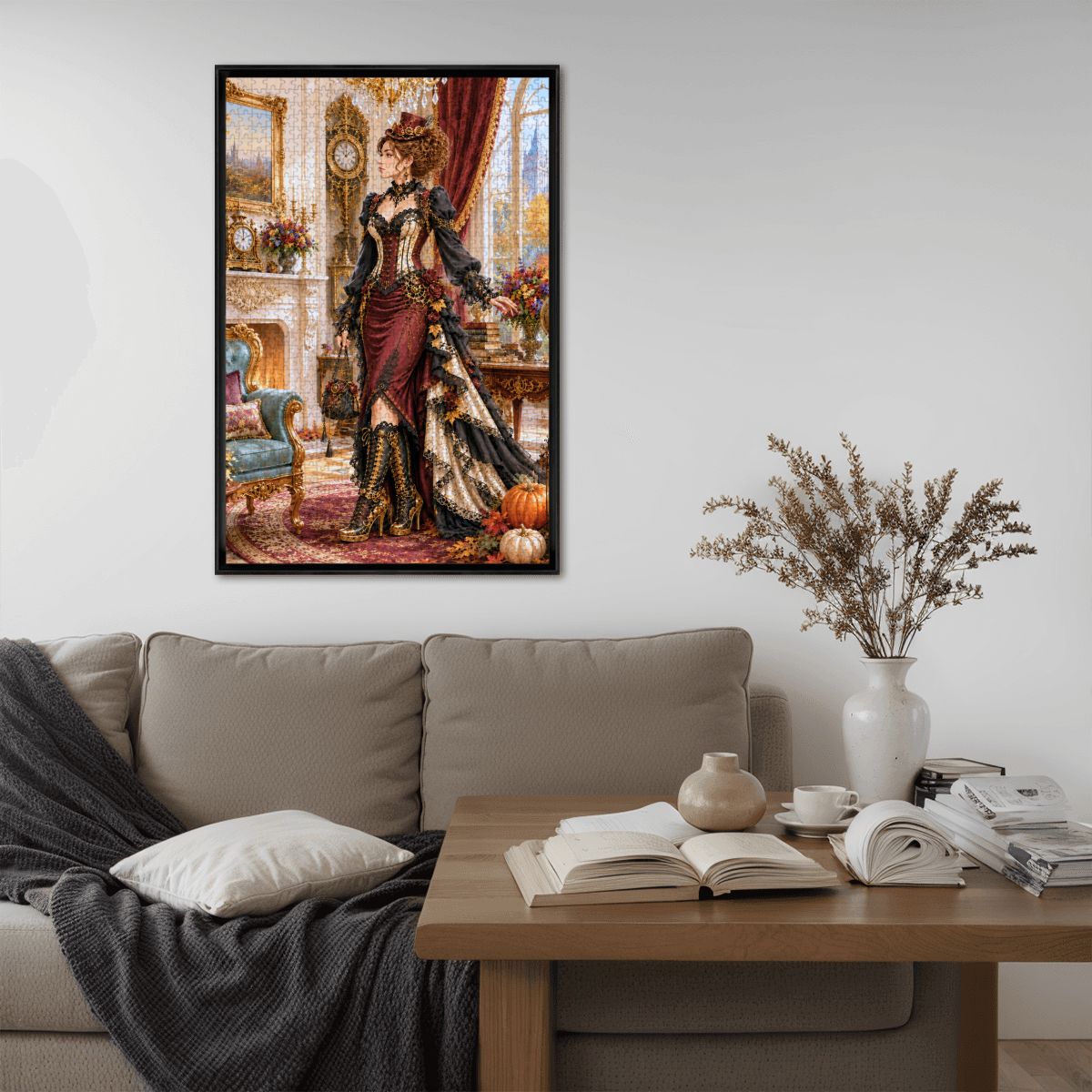 Wooden Jigsaw Puzzles 1000 pcs Fall Steampunk Victorian Woman