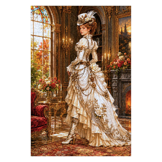 Wooden Jigsaw Puzzles 1000 pcs Steampunk Victorian Woman White