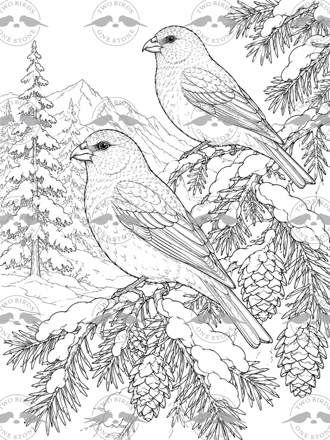 Beautiful Birds Coloring Book