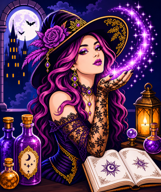 Diamond Painting Kit 20"x24" Witch's Dust (Round)