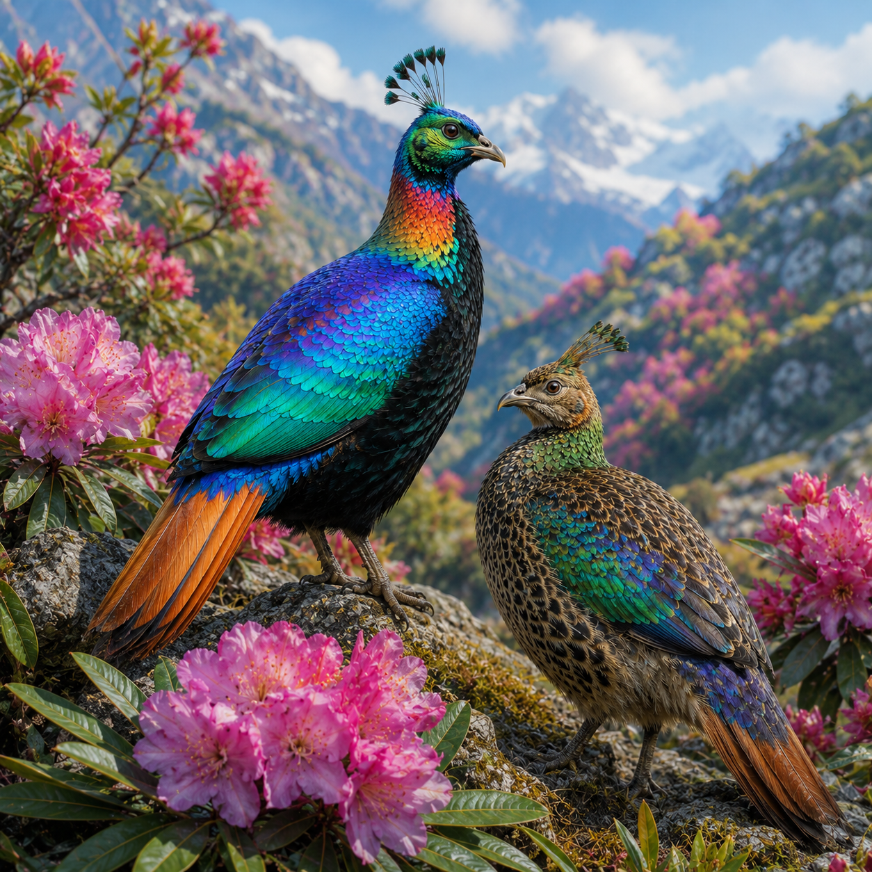 Diamond Painting Kit 16"x16" Himalayan monal
