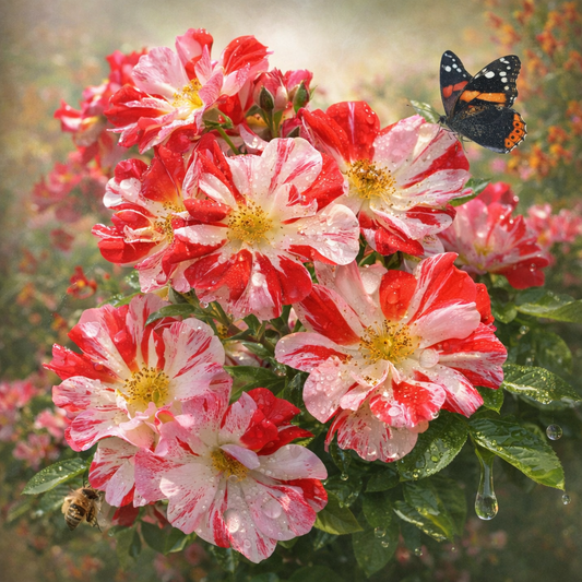Diamond Art 16x16 Flower Fourth of July Climbing Rose
