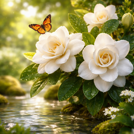 Diamond Art 16x16 Flower Gardenia