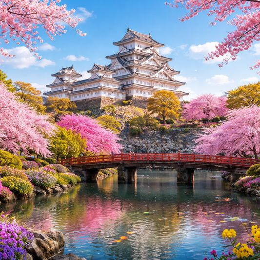 Diamond Art 16"x16" Himeji Castle Japan