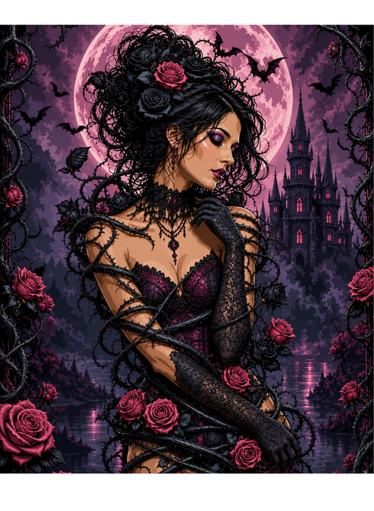 Wooden Jigsaw Puzzles 500 pcs Gothic Rose Vine