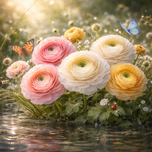 Diamond Art 16x16 Flower Ranunculus