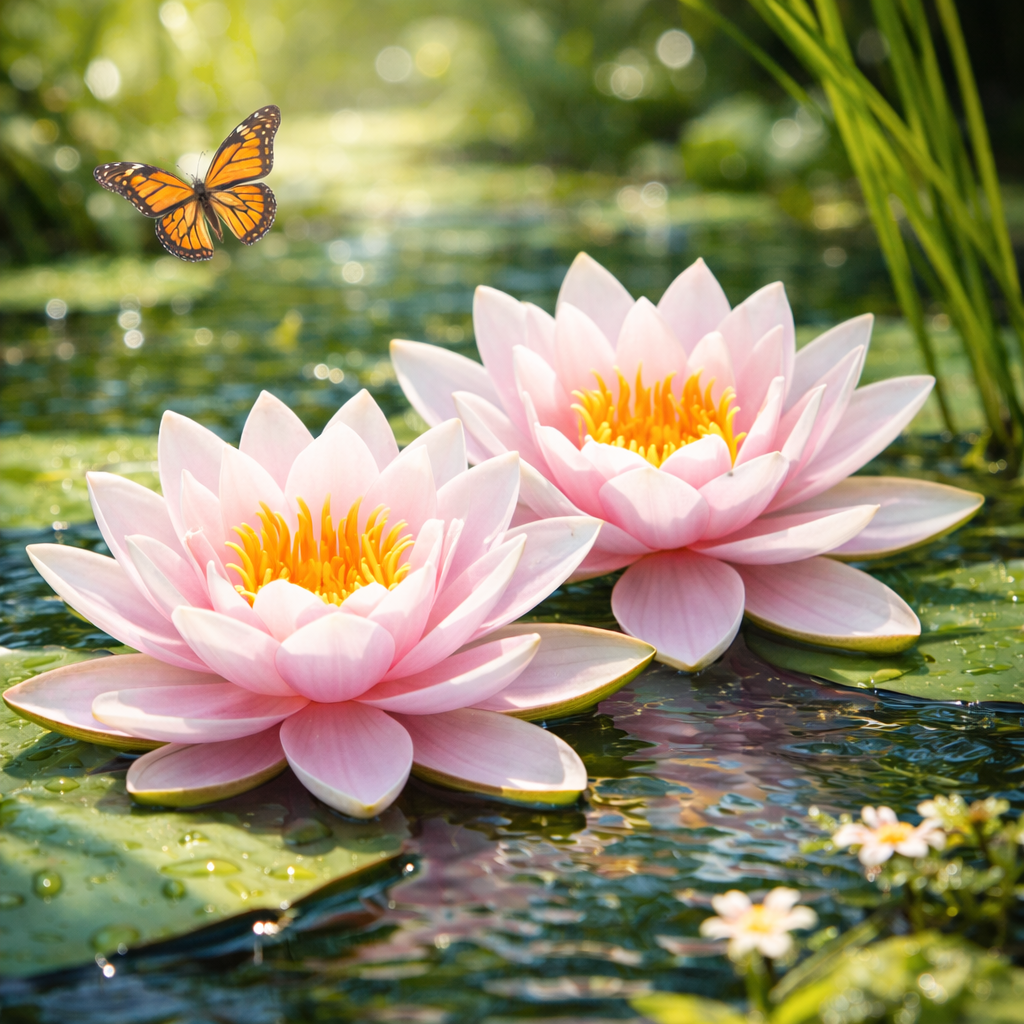 Diamond Art 16x16 Flower Water Lily